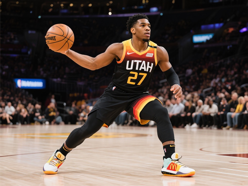 米切尔全明星上脚麦当劳配色狂砍27分